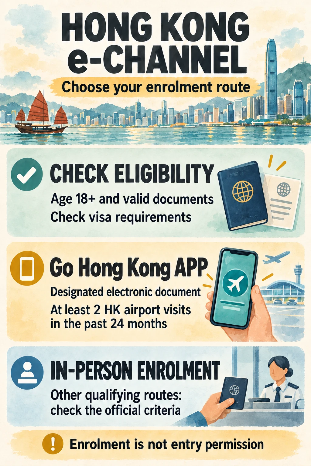 Comparison of Go Hong Kong mobile and in-person enrolment routes