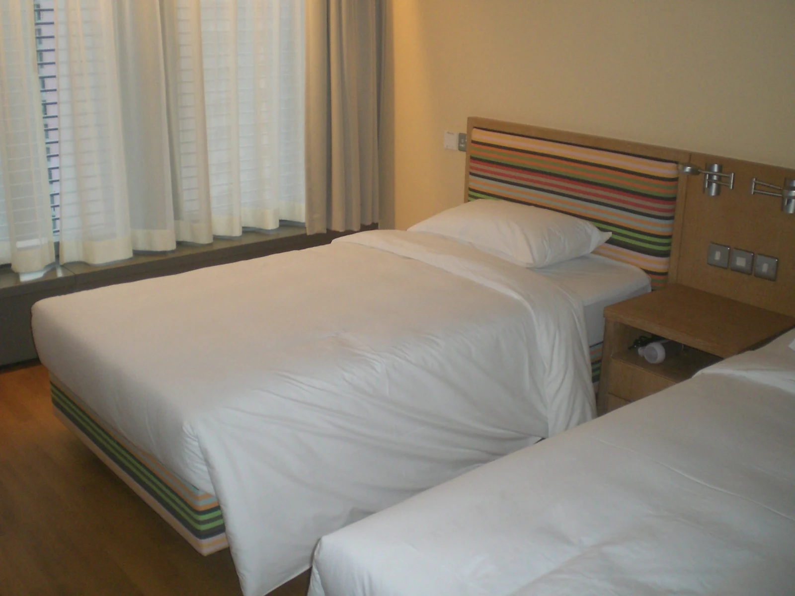 Two beds in a Y-Loft room at Youth Square, Chai Wan