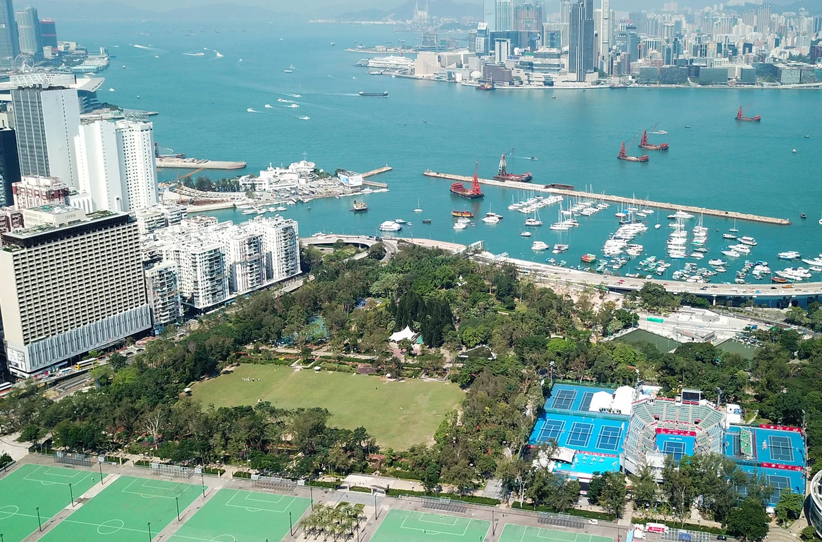 维多利亚公园与周边城市的历史全景